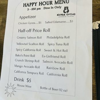 Kuma Sushi - Sushi Bars Near Me - Bakersfield, California