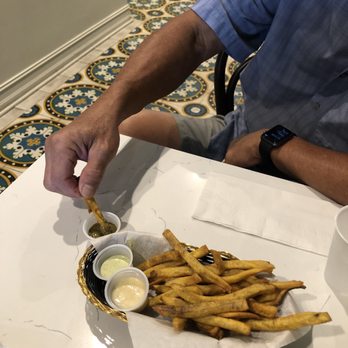 Sanguich - Plantain fries! - Cuban Near Me - Miami, Florida Sanguich - Plantain fries! - Cuban Near Me - Miami, Florida
