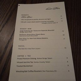 Drink Menu Drink Menu