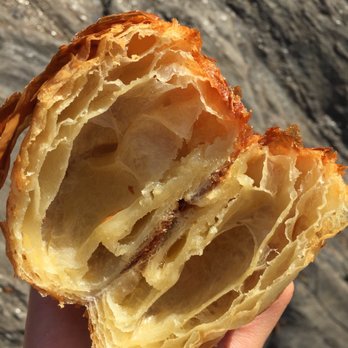 Petrossian Caviar NYC - Almond croissant ($3.75) - small amount of marzipan. Kind of greasy/chewy, but still tasty. Lighter than most. Photo from 07/2017. - French Near Me - New York, New York