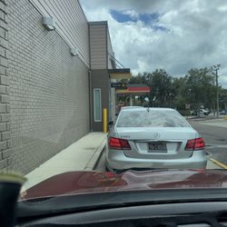 McDonald's - Long long long wait times. Nothing "fast" about this fast food restaurant. Skip this location and go for Burger King across the street.