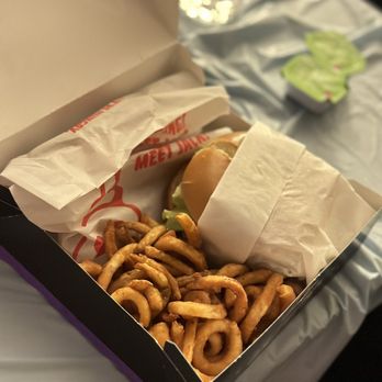 Jack in the Box - Build Your Own Munchie Meal: Double Jack, Two Tacos, Curly Fries with Avocado Cream Lime Ranch dip IG: @ammysalamii - Fast Food Near Me - Granada Hills, California Jack in the Box - Build Your Own Munchie Meal: Double Jack, Two Tacos, Curly Fries with Avocado Cream Lime Ranch dip IG: @ammysalamii - Fast Food Near Me - Granada Hills, California