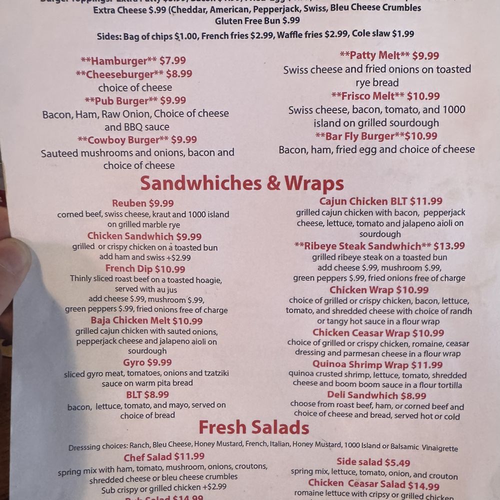 Paoli Pub & Grill - Menu - Pubs Near Me - Belleville, Wisconsin Paoli Pub & Grill - Menu - Pubs Near Me - Belleville, Wisconsin