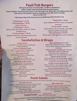 Menu photo 4 Paoli Pub & Grill Belleville, WI Menu photo 4 Paoli Pub & Grill Belleville, WI