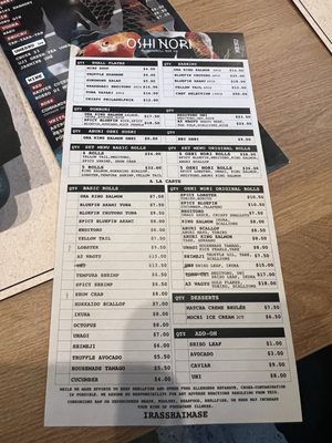 Menu photo 6 Oshi Nori Vancouver, BC