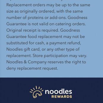 Noodles and Company - Policy - Noodles Near Me - Cedar Rapids, Iowa Noodles and Company - Policy - Noodles Near Me - Cedar Rapids, Iowa