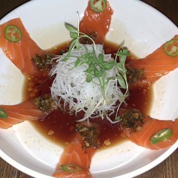 Shinsei - Fennel salmon sashimi - Asian Fusion Near Me - Dallas, Texas Shinsei - Fennel salmon sashimi - Asian Fusion Near Me - Dallas, Texas