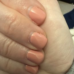 Gel manicure, 24 hrs later Gel manicure, 24 hrs later