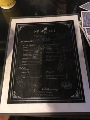 Menu photo 2 Mr Hookah Chicago, IL