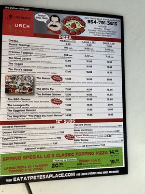 Menu photo 2 Pete's-A-Place Fort Lauderdale, FL Menu photo 2 Pete's-A-Place Fort Lauderdale, FL