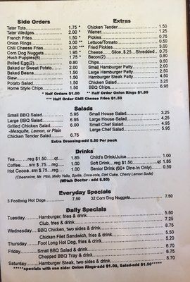Menu photo 2 Log Cabin Bar BQue Albemarle, NC Menu photo 2 Log Cabin Bar BQue Albemarle, NC