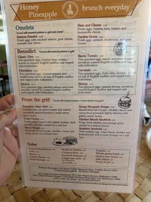 Menu photo 1 Honey Pineapple Satellite Beach, FL
