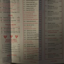 Southern China - Middle inside page of menu