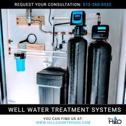 Water filtration and water softener for Leander, Round Rock, Cedar Park, Bastrop, Florence, etc, Texas by Hill Country H2o.