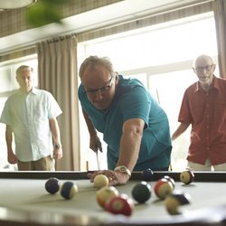 The Waters of Edina - We have a fun clubroom with billiards