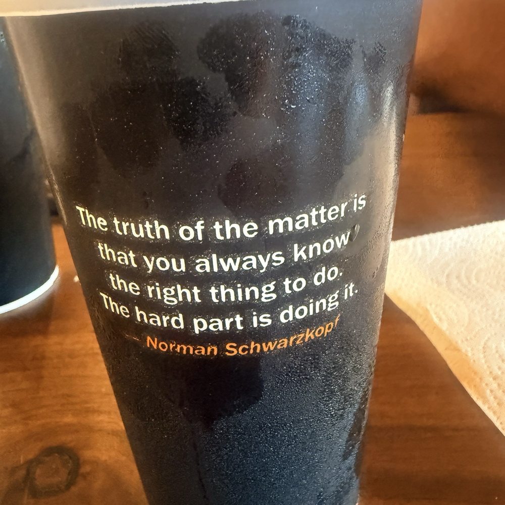 Mission BBQ - Quotes on the fountain drink cups - Barbeque Near Me - Mount Dora, Florida Mission BBQ - Quotes on the fountain drink cups - Barbeque Near Me - Mount Dora, Florida