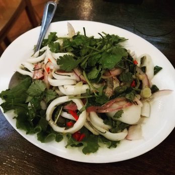 SriPraPhai Thai Restaurant - Squid salad - Thai Near Me - Woodside, New York