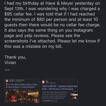 Have & Meyer - Trying to reach out but was dismissed - Wine Bars Near Me - Brooklyn, New York
