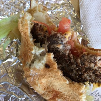 Five Guys - Buns are horrible.. They go flat. Not sure where they eat their bread from - Burgers Near Me - Rancho Cucamonga, California