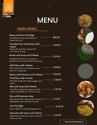 Menu photo 3 Comfort's African Cuisine Chicago, IL