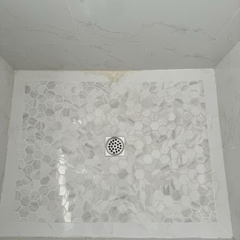 ECR Marble Restoration - Old shower floor - Flooring Near Me