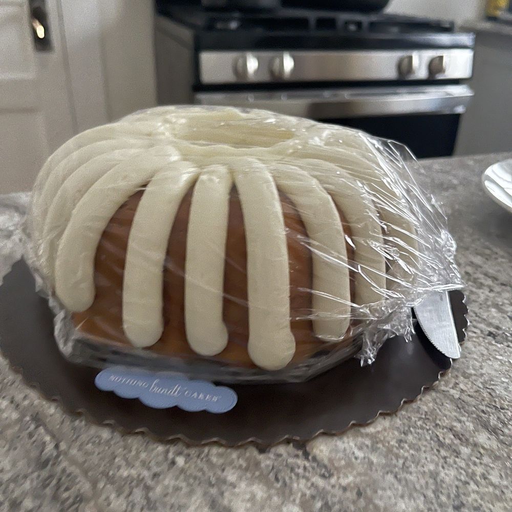 Nothing Bundt Cakes - a bundt cake wrapped in plastic - Bakeries Near Me - Houma, Louisiana Nothing Bundt Cakes - a bundt cake wrapped in plastic - Bakeries Near Me - Houma, Louisiana