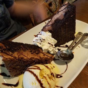 LongHorn Steakhouse - Chocolate Stampede with homemade vanilla ice cream and whipped cream. - Steakhouses Near Me - Webster, Texas