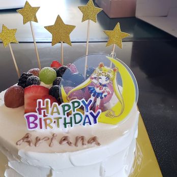Home + Bakery - Fruit Cake #1 $26.98 (I added my own stars and sailor moon decoration) - Bakeries Near Me - Honolulu, Hawaii