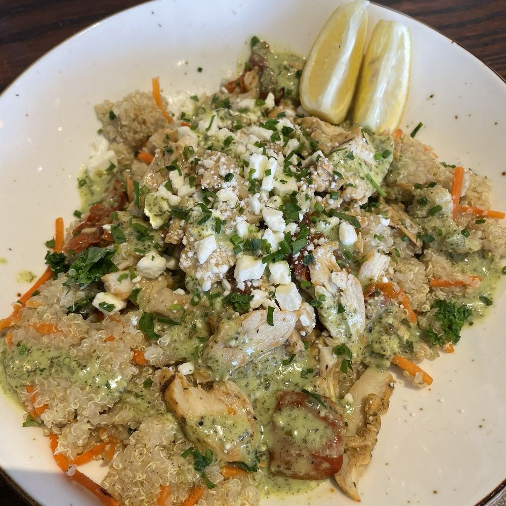 First Watch - Chicken Pesto Quinoa bowl - Breakfast & Brunch Near Me - Alexandria, Virginia First Watch - Chicken Pesto Quinoa bowl - Breakfast & Brunch Near Me - Alexandria, Virginia