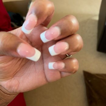 Pink and White Nails - Full set - Nail Salons Near Me - Hayward, California Pink and White Nails - Full set - Nail Salons Near Me - Hayward, California