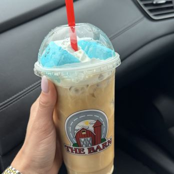 The Barn - Merrick - Sugar Cookie Latte Spring Edition with Blue Peeps - Coffee Roasteries Near Me - Merrick, New York