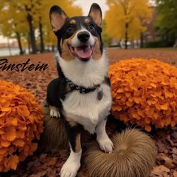 Zooomies - My dog Ein went here and they had a little fall fest! I saw this photo they took of him! ( he looks so happy!)