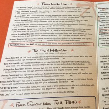 Snooze, an A.M. Eatery - The menu - Breakfast & Brunch Near Me - Lone Tree, Colorado