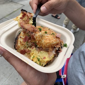 Hash Papas - Stuffed hash browns with egg, bacon, cheese - Acai Bowls Near Me - San Diego, California Hash Papas - Stuffed hash browns with egg, bacon, cheese - Acai Bowls Near Me - San Diego, California