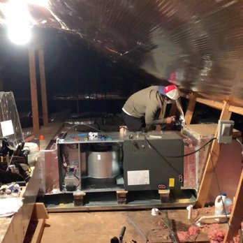 Nations Air - Matt working on the duct work on a full system changeout - Heating & Air Conditioning/HVAC Near Me - Boerne, Texas Nations Air - Matt working on the duct work on a full system changeout - Heating & Air Conditioning/HVAC Near Me - Boerne, Texas