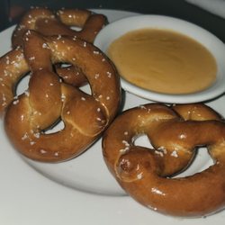 Pine Lakes Tavern - Pretzels and beer cheese. 5 bucks on HH menu.