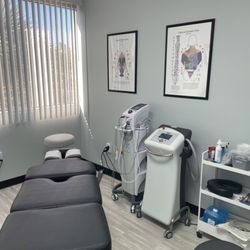 Mathesie Chiropractic Life Center - State of the art deep penetrating 910nm laser, ultrasound and interferential electrical stimulation. Comfortable adjustment tables.