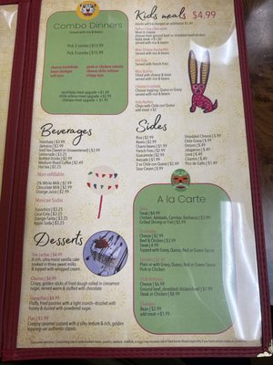 Menu photo 2 Maria's Diner Groves, TX