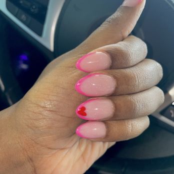 Momas Nails - Pink French Nails - Nail Technicians Near Me - Buda, Texas