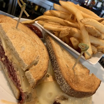 Saddle Club Restaurant - Reuben Sandwich with Fries - American Near Me - Saddle Brook, New Jersey Saddle Club Restaurant - Reuben Sandwich with Fries - American Near Me - Saddle Brook, New Jersey