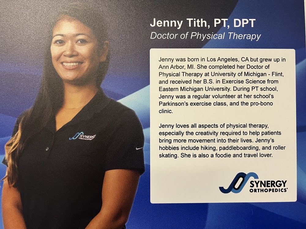 SYNERGY ORTHOPEDICS PHYSICAL THERAPY LA JOLLA Updated September
