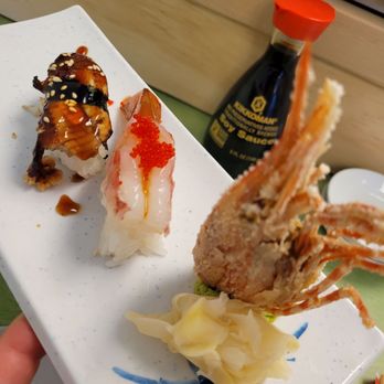 Avocado Roll Sushi - Eel and sweet shrimp nigiri - Japanese Near Me - Spokane, Washington