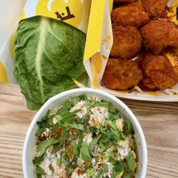 Starbird 2.0 (lettuce wrap) 6 Piece Nuggets (Nashville Blazzin' Sauce) Elote Street Corn