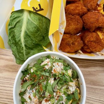 Starbird Chicken - Starbird 2.0 (lettuce wrap) 6 Piece Nuggets (Nashville Blazzin' Sauce) Elote Street Corn - Chicken Shop Near Me - Castle Rock, Colorado