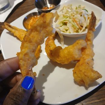 Cooper’s Hawk Winery & Restaurant - Jumbo tempura shrimp...really huge! - Wine Bars Near Me - Wesley Chapel, Florida