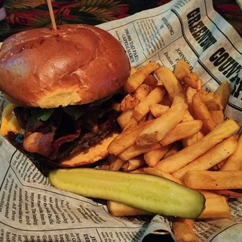Rainforest Cafe - BBQ Bacon Cheeseburger (with Fries) - American Near Me - Edison, New Jersey Rainforest Cafe - BBQ Bacon Cheeseburger (with Fries) - American Near Me - Edison, New Jersey
