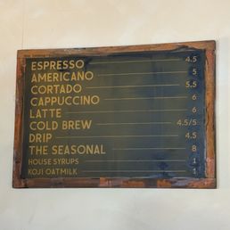 Menu Board (March 2026)