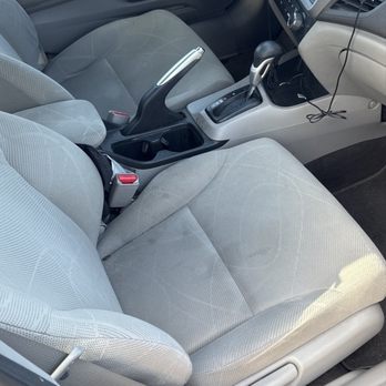 Shyne Mobile Detailing - before - front seats - Car Wash Near Me