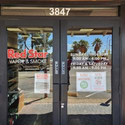Red Star Vapor & Smoke - Exterior - Store hours