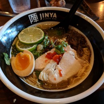JINYA Ramen Bar - Woodlands - Spicy chicken cilantro with fresh garlic. Delicious - Ramen Near Me - Spring, Texas